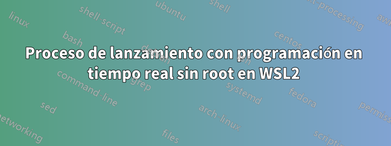 Proceso de lanzamiento con programación en tiempo real sin root en WSL2