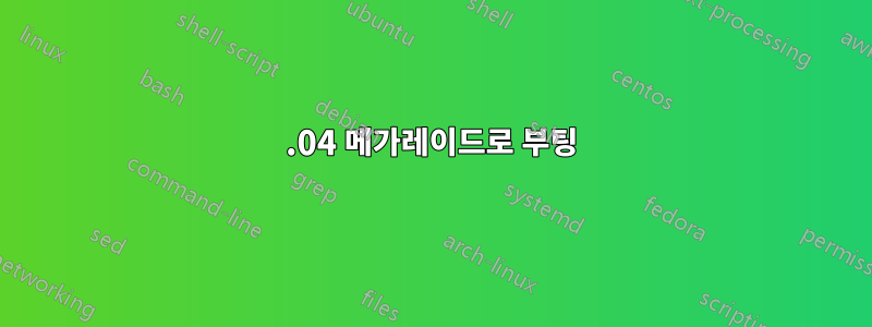 20.04 메가레이드로 부팅