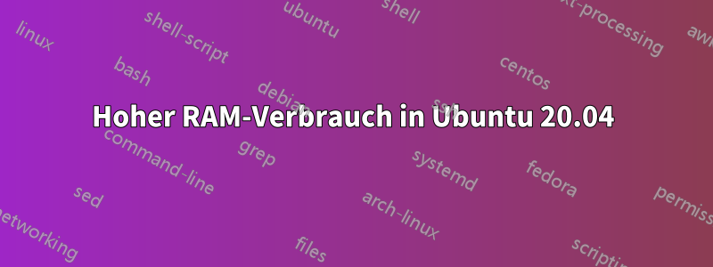 Hoher RAM-Verbrauch in Ubuntu 20.04