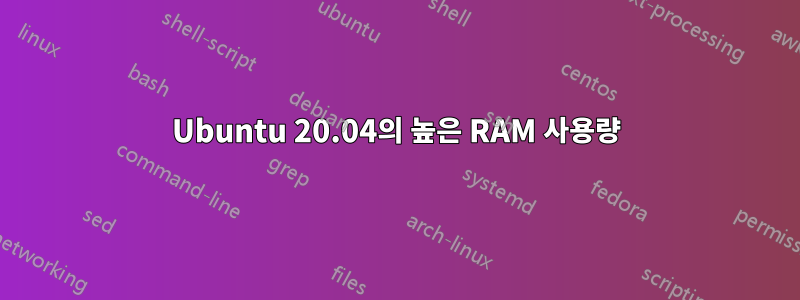 Ubuntu 20.04의 높은 RAM 사용량