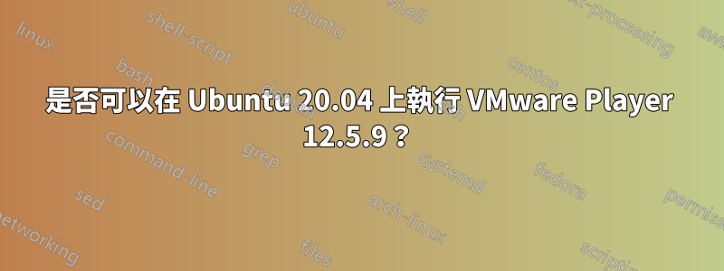 是否可以在 Ubuntu 20.04 上執行 VMware Player 12.5.9?
