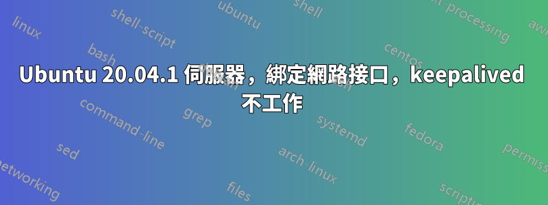 Ubuntu 20.04.1 伺服器，綁定網路接口，keepalived 不工作
