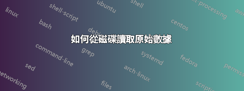 如何從磁碟讀取原始數據