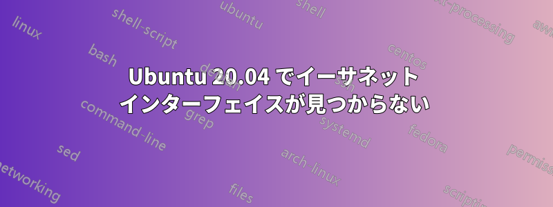 Ubuntu 20.04 でイーサネット インターフェイスが見つからない