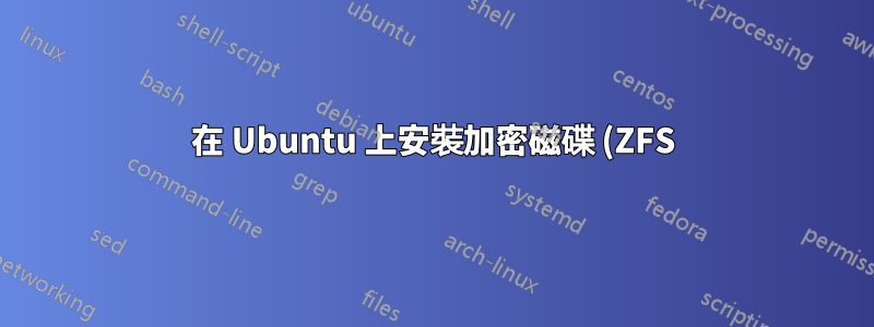 在 Ubuntu 上安裝加密磁碟 (ZFS) 時遇到問題
