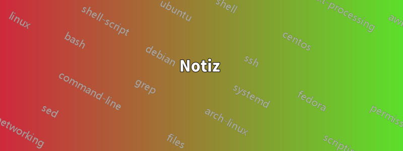 Notiz