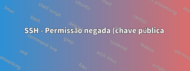 SSH - Permissão negada (chave pública)