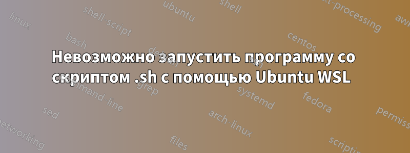 Невозможно запустить программу со скриптом .sh с помощью Ubuntu WSL 