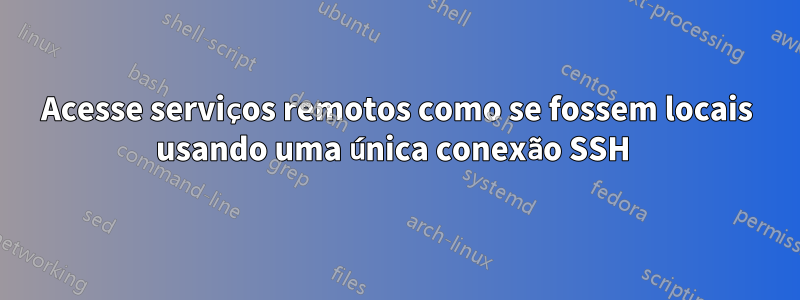 Acesse serviços remotos como se fossem locais usando uma única conexão SSH 