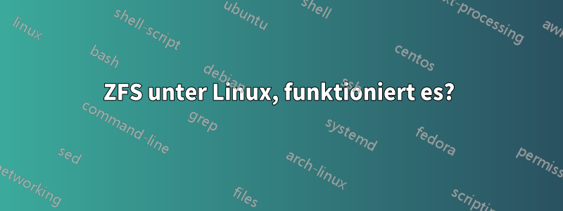 ZFS unter Linux, funktioniert es?