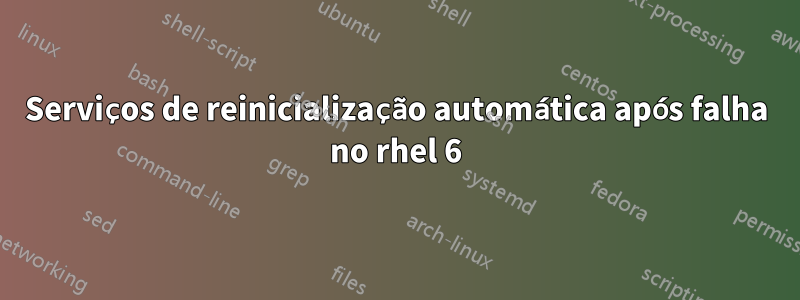 Serviços de reinicialização automática após falha no rhel 6