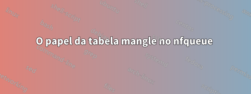 O papel da tabela mangle no nfqueue