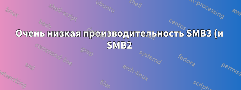 Очень низкая производительность SMB3 (и SMB2) между клиентом Linux SMB и сервером Samba 4