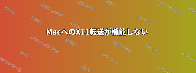 MacへのX11転送が機能しない