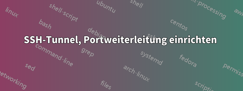 SSH-Tunnel, Portweiterleitung einrichten