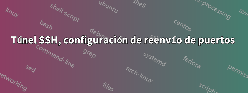 Túnel SSH, configuración de reenvío de puertos