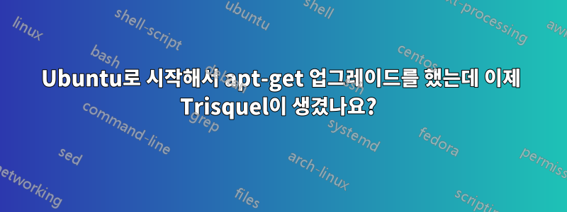 Ubuntu로 시작해서 apt-get 업그레이드를 했는데 이제 Trisquel이 생겼나요? 