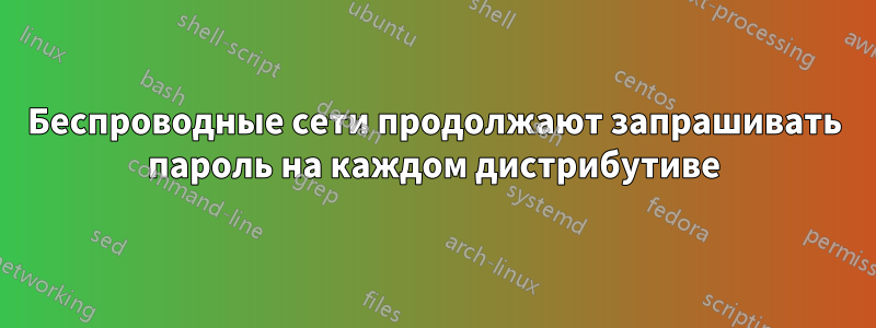 Беспроводные сети продолжают запрашивать пароль на каждом дистрибутиве