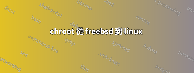 chroot 從 freebsd 到 linux