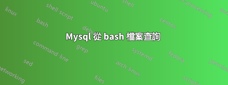 Mysql 從 bash 檔案查詢