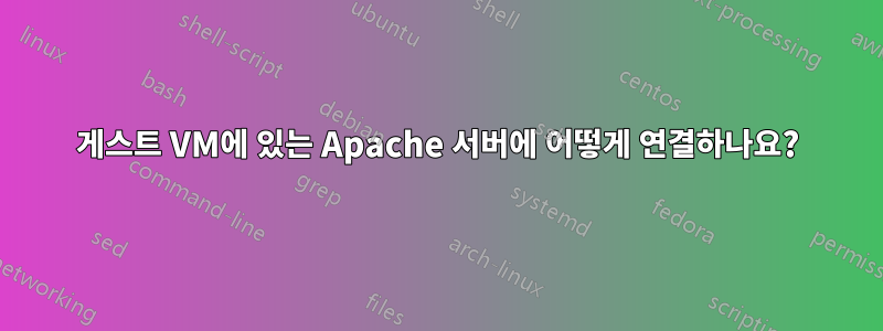 게스트 VM에 있는 Apache 서버에 어떻게 연결하나요?