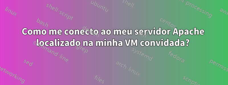 Como me conecto ao meu servidor Apache localizado na minha VM convidada?