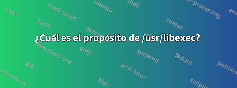 ¿Cuál es el propósito de /usr/libexec?