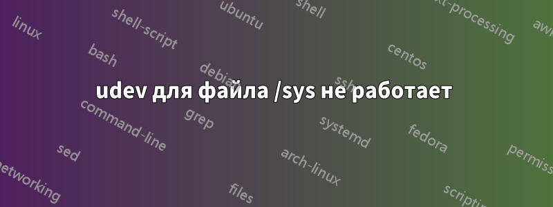 udev для файла /sys не работает