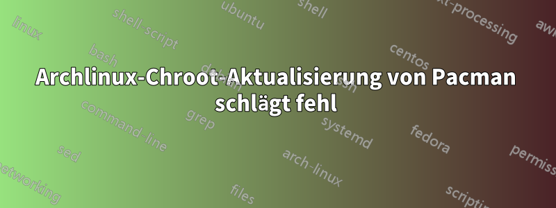 Archlinux-Chroot-Aktualisierung von Pacman schlägt fehl