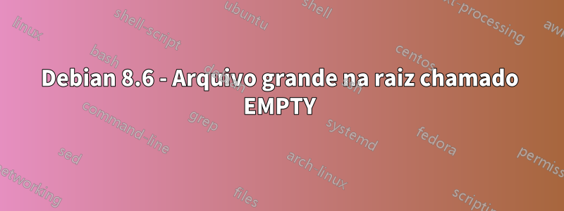 Debian 8.6 - Arquivo grande na raiz chamado EMPTY