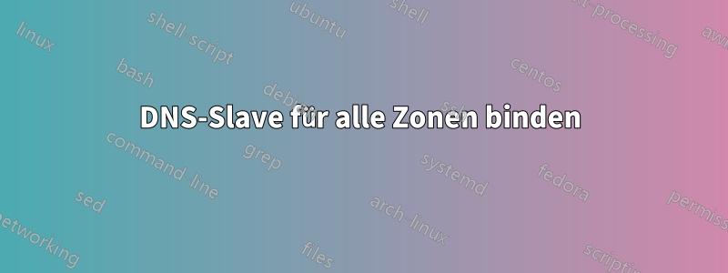 DNS-Slave für alle Zonen binden