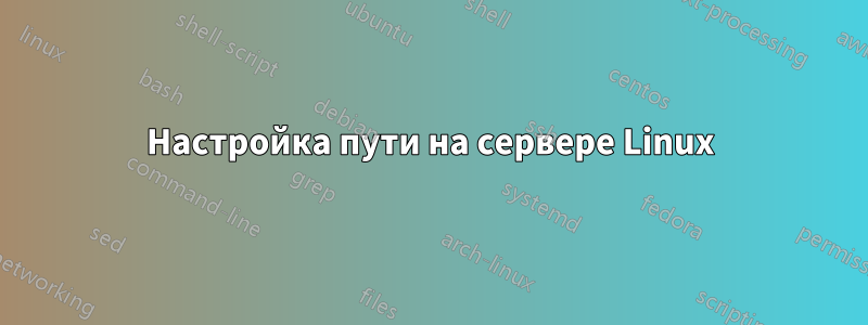 Настройка пути на сервере Linux