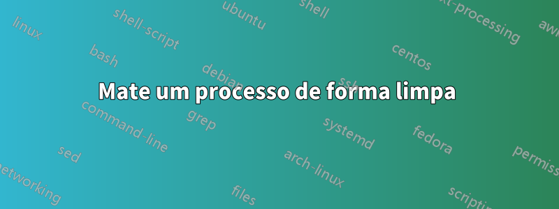 Mate um processo de forma limpa