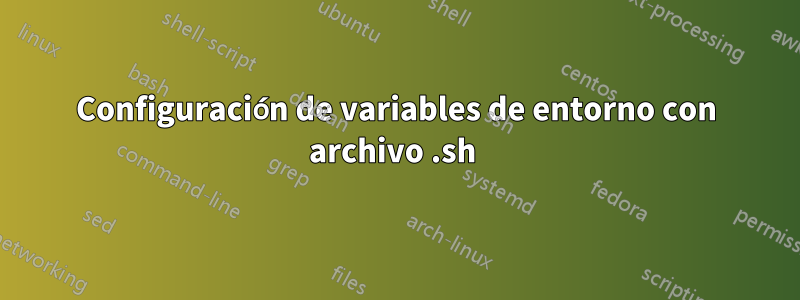 Configuración de variables de entorno con archivo .sh 