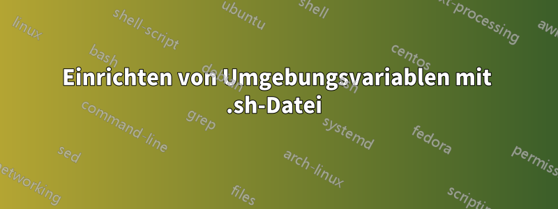 Einrichten von Umgebungsvariablen mit .sh-Datei 