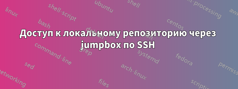 Доступ к локальному репозиторию через jumpbox по SSH