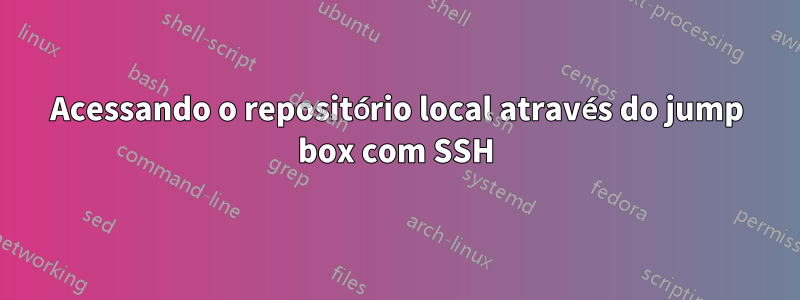 Acessando o repositório local através do jump box com SSH