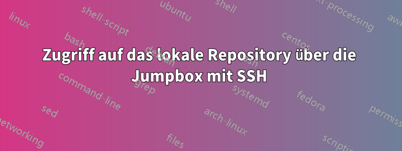 Zugriff auf das lokale Repository über die Jumpbox mit SSH