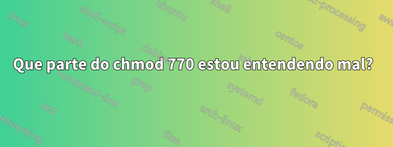 Que parte do chmod 770 estou entendendo mal? 