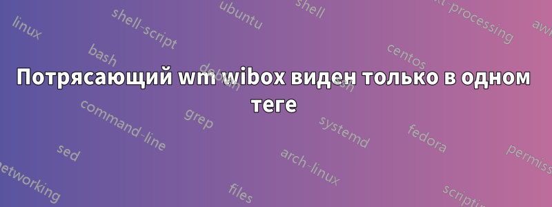 Потрясающий wm wibox виден только в одном теге