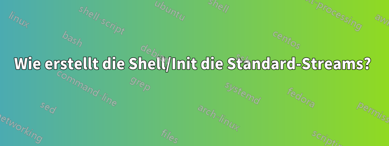 Wie erstellt die Shell/Init die Standard-Streams?