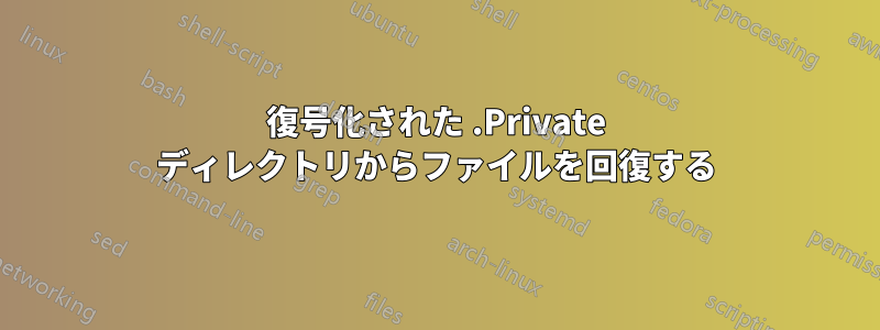 復号化された .Private ディレクトリからファイルを回復する