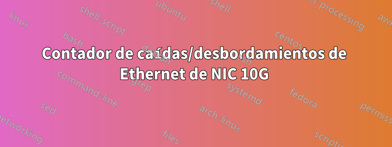 Contador de caídas/desbordamientos de Ethernet de NIC 10G