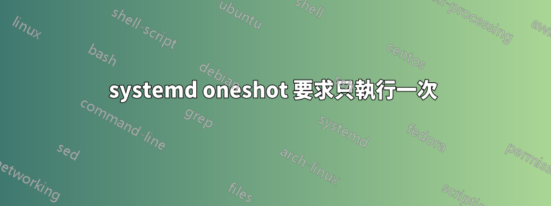 systemd oneshot 要求只執行一次