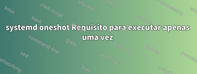 systemd oneshot Requisito para executar apenas uma vez