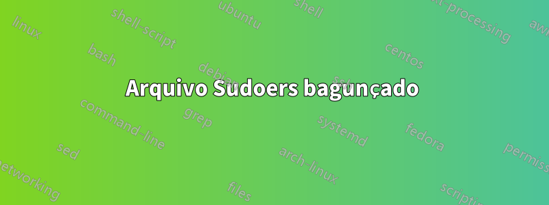 Arquivo Sudoers bagunçado