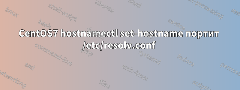 CentOS7 hostnamectl set-hostname портит /etc/resolv.conf