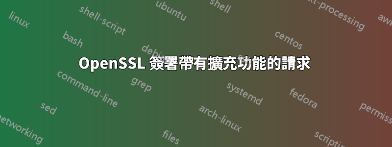 OpenSSL 簽署帶有擴充功能的請求