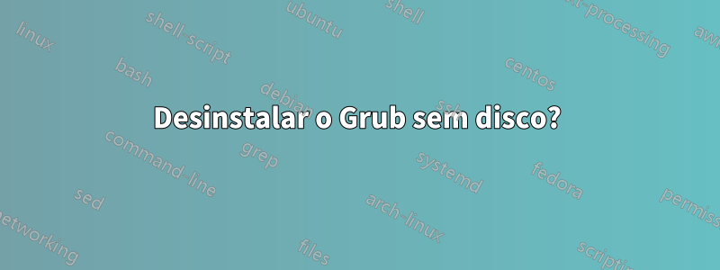 Desinstalar o Grub sem disco?