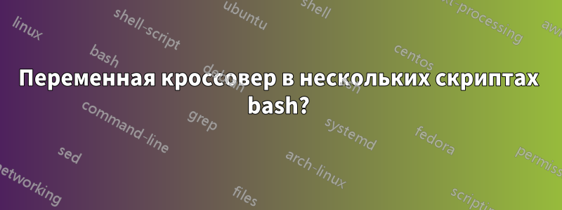 Переменная кроссовер в нескольких скриптах bash?